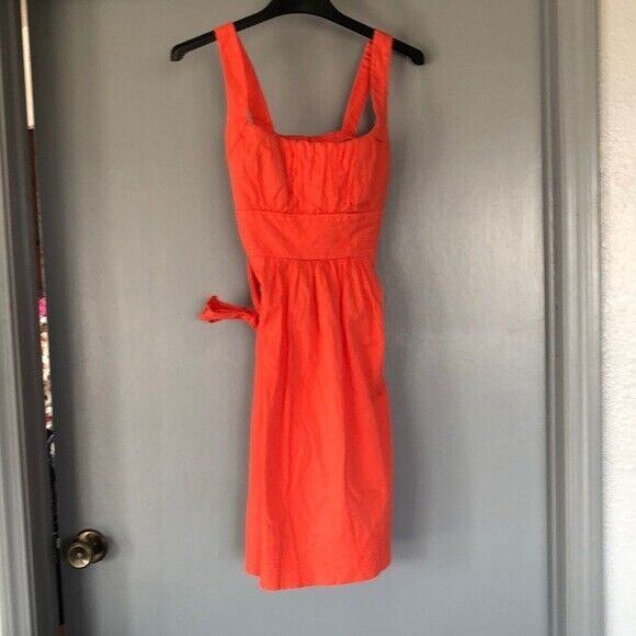 B. Darlin Dresses & Skirts - B. Darlin orange Strappy sun Dress Size 7/8 Junior back zip back tie  Babydoll